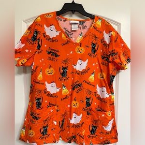 Halloween scrub top!